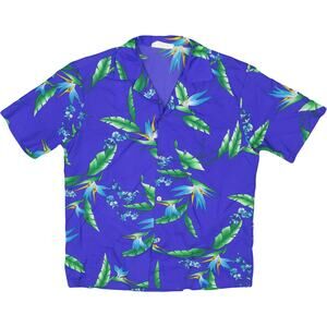 Vintage Helena's Purple Orchid Aloha Shirt